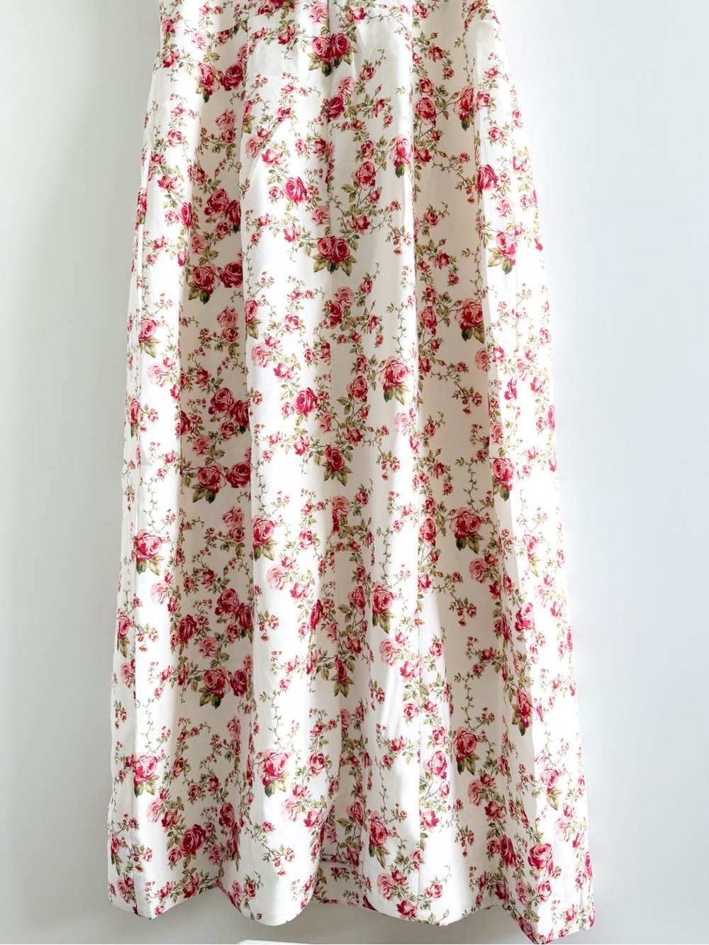 House of CB Cream Midi Slip Dress Rose Print - Picture 14 of 16